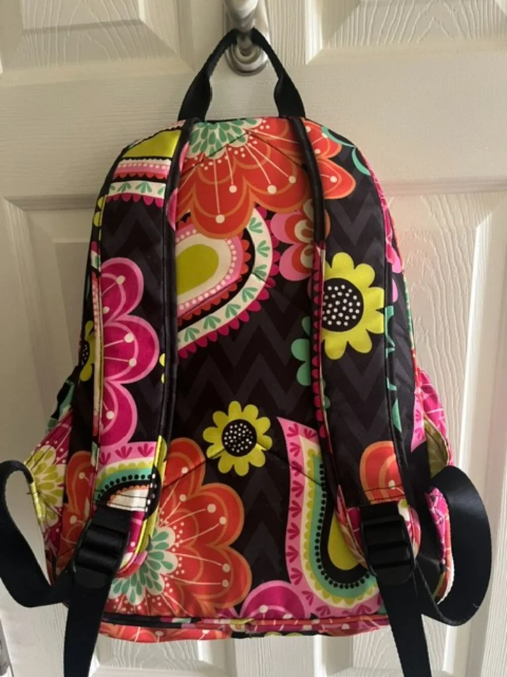 Vera Bradley Ziggy Zinnia Large Lighten Up Campus Backpack